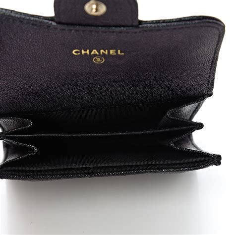 chanel caviar flap card holder|Long Wallets .